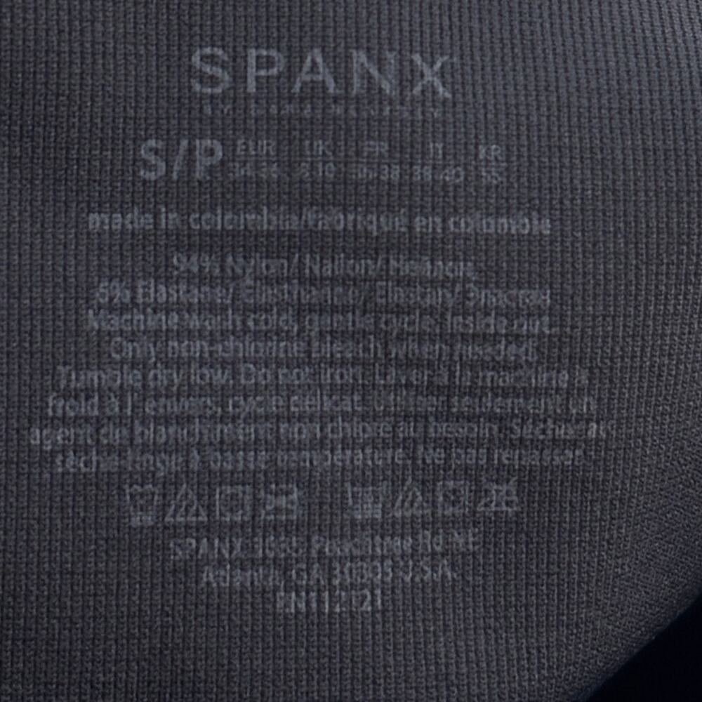 Spanx Black Camo Cropped Lamn Seamless Leggings - Picture 6 of 6